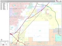 Commerce City Wall Map Zip Code