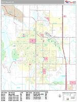 Fort Collins Wall Map Zip Code