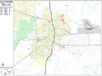 Pueblo Wall Map Zip Code