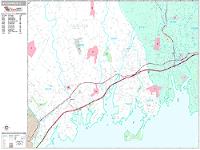Greenwich Wall Map Zip Code