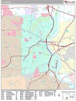 Hartford Wall Map
