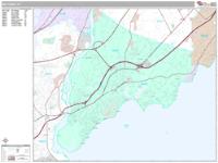 Milford Wall Map Zip Code