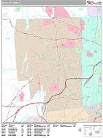 West Hartford Wall Map Zip Code