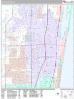 Boynton Beach Wall Map Zip Code