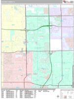 Coconut Creek Wall Map Zip Code