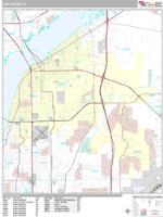 Fort Myers Wall Map Zip Code