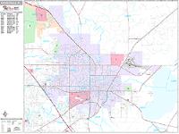 Gainesville Wall Map Zip Code