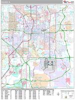 Orlando Wall Map Zip Code