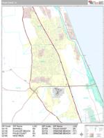 Palm Coast Wall Map Zip Code