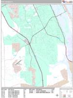 Port Orange Wall Map Zip Code