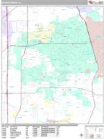 Warner Robins Wall Map Zip Code