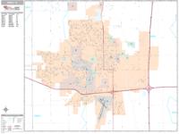 Ames Wall Map Zip Code