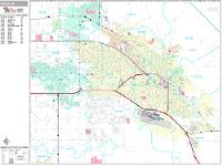 Boise Wall Map Zip Code