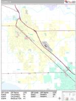 Caldwell Wall Map Zip Code