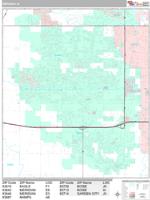 Meridian Wall Map Zip Code