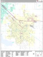 Nampa Wall Map Zip Code
