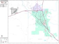 Pocatello Wall Map Zip Code