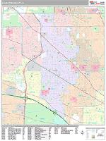 Arlington Heights Wall Map Zip Code