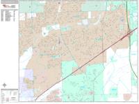 Bolingbrook Wall Map Zip Code