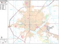 Decatur Wall Map Zip Code
