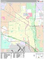 Des Plaines Wall Map Zip Code