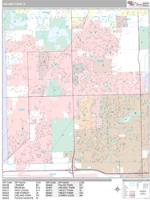 Orland Park Wall Map Zip Code