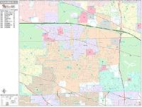 Schaumburg Wall Map Zip Code