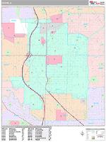 Skokie Wall Map Zip Code