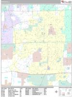 Wheaton Wall Map Zip Code