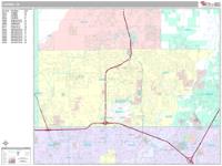 Carmel Wall Map Zip Code