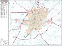 Fort Wayne Wall Map Zip Code
