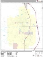 Kokomo Wall Map Zip Code