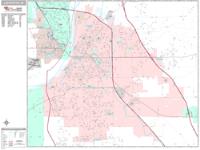 Lafayette Wall Map Zip Code