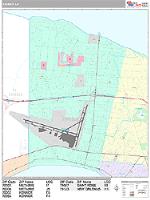 Kenner Wall Map Zip Code