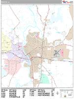 Monroe Wall Map Zip Code