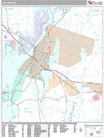 Fall River Wall Map Zip Code