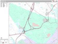 Peabody Wall Map Zip Code