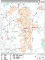 Bowie Wall Map Zip Code