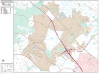 Gaithersburg Wall Map Zip Code