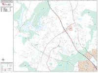 Germantown Wall Map Zip Code