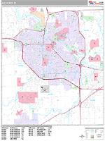 Ann Arbor Wall Map Zip Code