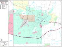 Battle Creek Wall Map Zip Code