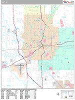 Flint Wall Map Zip Code