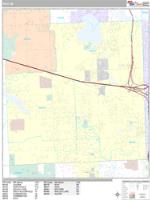 Novi Wall Map Zip Code