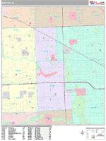 Redford Wall Map Zip Code