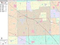 Southfield Wall Map Zip Code