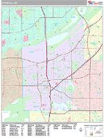Burnsville Wall Map Zip Code
