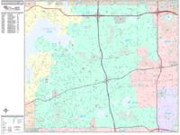 Minnetonka Wall Map Zip Code