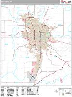 Rochester Wall Map Zip Code