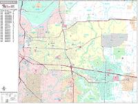 Independence Wall Map Zip Code